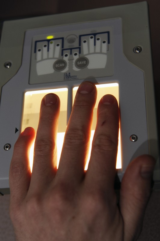 fingerprint capture for fbi channelling
